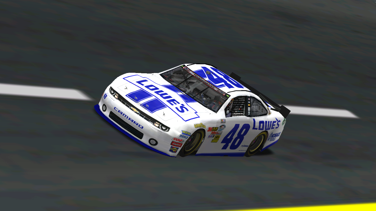 Rookiesrock's #48 Lowe's TMS Wolfpack Chevrolet on the track at Talladega