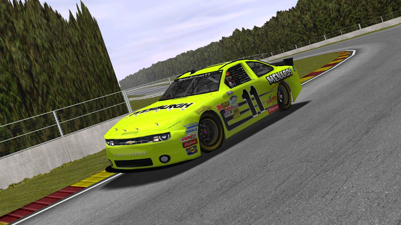Speedyman11 with a comfortable lead at Road America on his way to victory