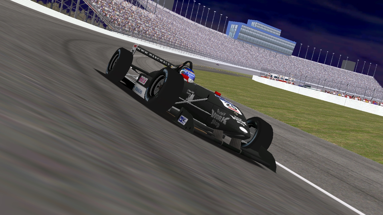 Speedyman11 leading at Chicagoland (KartRacer63 / HeatFinder)